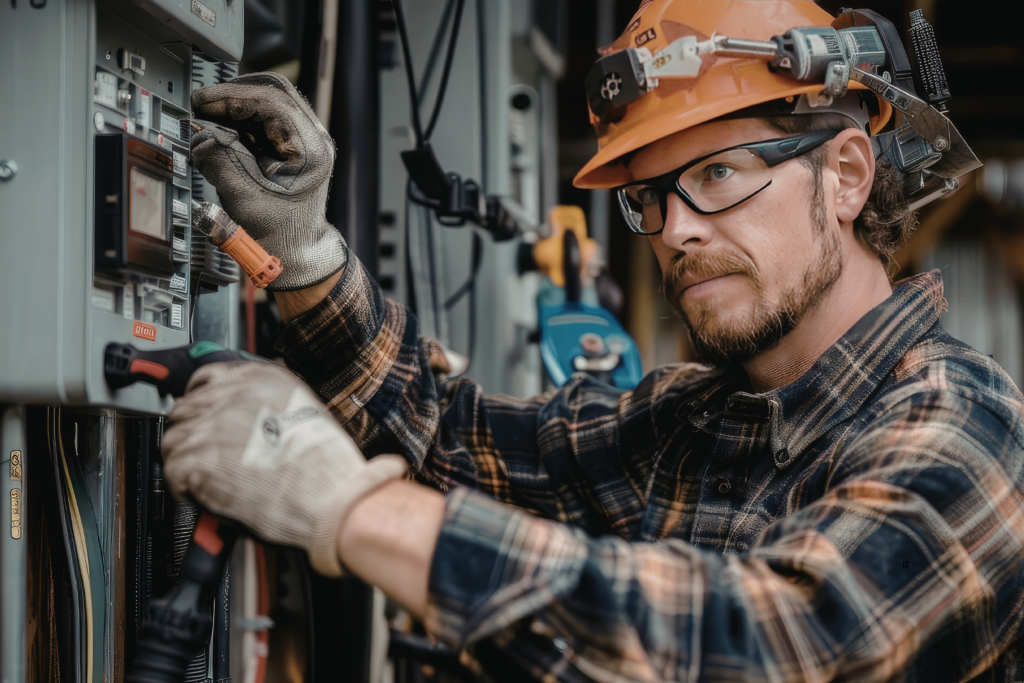 tradesman working home repair UK